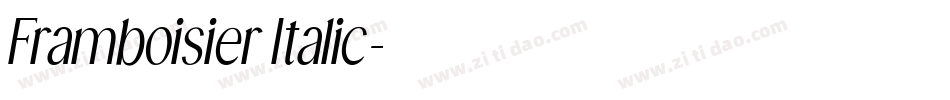 Framboisier Italic字体转换